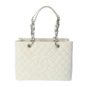 Chanel Vintage Pre-owned Laeder chanel-vskor White, Dam