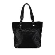 Chanel Vintage Pre-owned Tyg totevskor Black, Dam