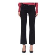 Guess Svarta Straight Leg Jeans Black, Dam