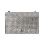 John Richmond Silver Axelväska med Strass Gray, Dam