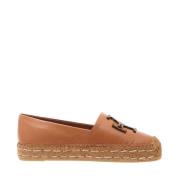 Tory Burch Läder Loafer Skor för Kvinnor Brown, Dam