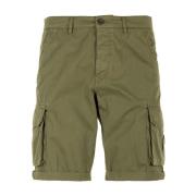 40Weft Grön Cargo Bermuda Shorts Green, Herr