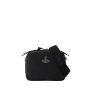 Vivienne Westwood Svart Kamera Crossbody-väska Black, Dam