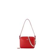 Courrèges Röd Läder Cloud Chained Väska Red, Dam