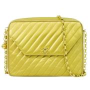 Chanel Vintage Pre-owned Laeder chanel-vskor Yellow, Dam