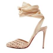 Christian Louboutin Pre-owned Pre-owned Tyg klackskor Beige, Dam