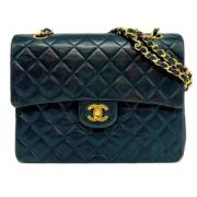 Chanel Vintage Pre-owned Laeder chanel-vskor Blue, Dam