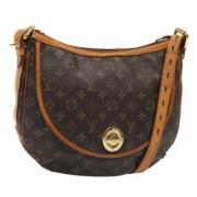 Louis Vuitton Vintage Pre-owned Canvas axelremsvskor Brown, Dam