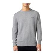 Saint Barth Regent Blend Grey Melange Sweater Gray, Herr