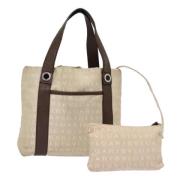 Bvlgari Vintage Pre-owned Canvas totevskor Beige, Dam