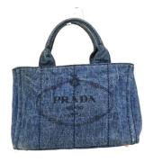 Prada Vintage Pre-owned Denim prada-vskor Blue, Dam