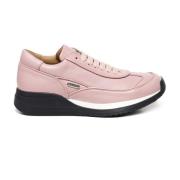 Paciotti Rosa Sneakers med Klassisk Vit Insats Pink, Dam