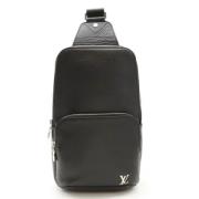 Louis Vuitton Vintage Pre-owned Laeder crossbodyvskor Black, Dam