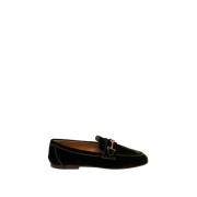 Tod's V807 Verde Inglese Läder Loafers Green, Dam