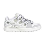 Barrow Vita Ollie Sneakers med Smiley Detalj White, Unisex