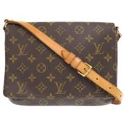 Louis Vuitton Vintage Pre-owned Tyg louis-vuitton-vskor Brown, Dam