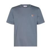 Maison Kitsuné Fox Head T-shirt i Moonlight Blue Gray, Herr