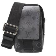 Louis Vuitton Vintage Pre-owned Canvas axelremsvskor Black, Herr