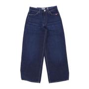 Amish Hög Midja Straight Fit Denim Jeans Blue, Herr