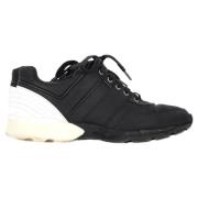 Chanel Vintage Pre-owned Laeder sneakers Black, Herr