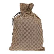 Gucci Vintage Pre-owned Canvas gucci-vskor Beige, Dam