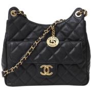 Chanel Vintage Pre-owned Laeder chanel-vskor Black, Dam