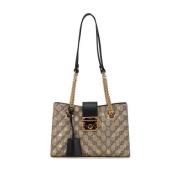 Gucci Vintage Pre-owned Tyg totevskor Beige, Dam