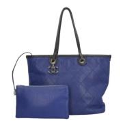 Chanel Vintage Pre-owned Laeder chanel-vskor Blue, Dam