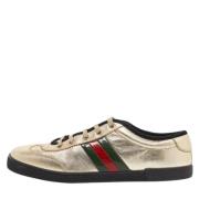 Gucci Vintage Pre-owned Laeder sneakers Yellow, Dam