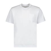 Sacai Zip T-shirt för män White, Herr