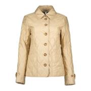 Burberry Beige Quiltad Jacka Höst-Vinter 2024 Beige, Dam