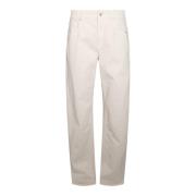 Brunello Cucinelli Vita Bomull Denim Jeans White, Dam