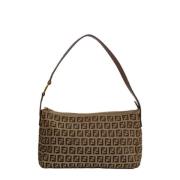 Fendi Vintage Pre-owned Canvas fendi-vskor Brown, Dam