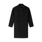 A.p.c. Gaston Svart Kappa Black, Herr