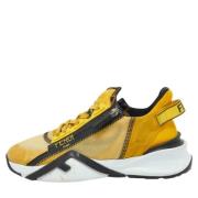 Fendi Vintage Pre-owned Tyg sneakers Yellow, Dam