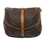 Louis Vuitton Vintage Pre-owned Canvas louis-vuitton-vskor Brown, Dam