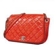 Chanel Vintage Pre-owned Laeder chanel-vskor Red, Dam