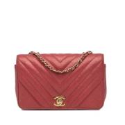 Chanel Vintage Pre-owned Laeder chanel-vskor Red, Dam