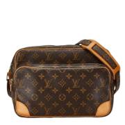 Louis Vuitton Vintage Pre-owned Canvas axelremsvskor Brown, Dam