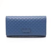 Gucci Vintage Pre-owned Laeder plnbcker Blue, Dam