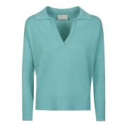 Drumohr Stilig Polo Neck Sweater Green, Dam