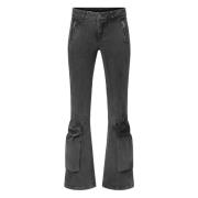 Diesel Bootcut Cargo Byxor Gray, Dam