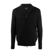 Emporio Armani Ull Cardigan, Hel dragkedja Black, Herr