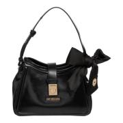 Love Moschino Justerbar Axelväska med Magnetlås Black, Dam