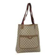 Gucci Vintage Pre-owned Laeder totevskor Beige, Dam