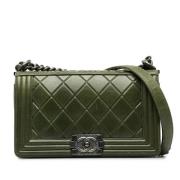 Chanel Vintage Pre-owned Laeder chanel-vskor Green, Dam