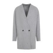 Fear Of God Paris Sky Avslappnad Lapelless Blazer Gray, Herr