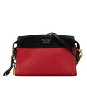 Prada Vintage Pre-owned Laeder crossbodyvskor Red, Dam