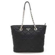 Prada Vintage Pre-owned Canvas totevskor Black, Dam