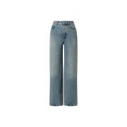 Loewe High Waisted Denim Jeans Blå Blue, Dam